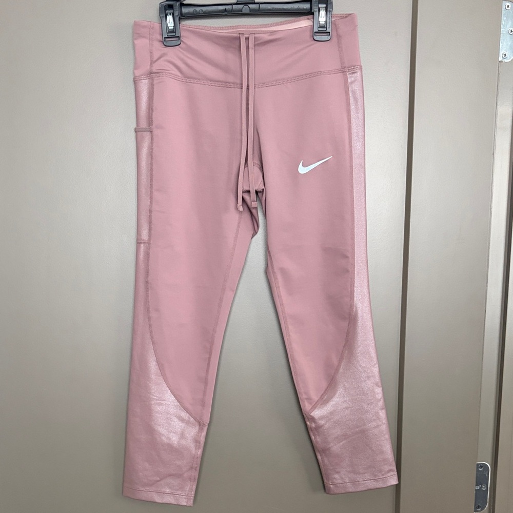 Nike Dri-Fit Pink Crop Leggings